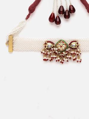 Gulabi guldasta chokar necklace 4