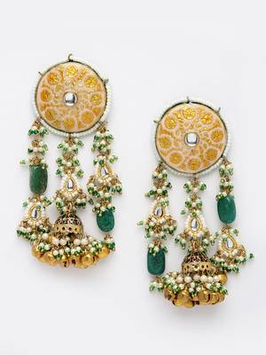Orchid jhumka earring 3