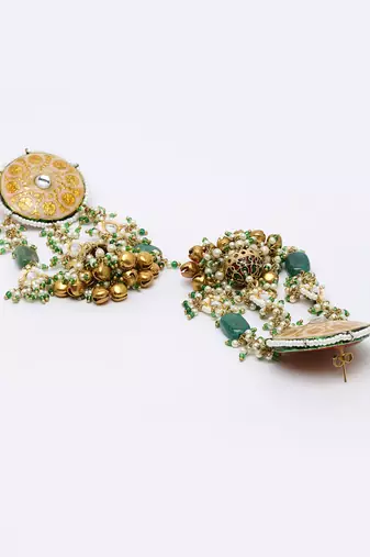 Orchid jhumka earring