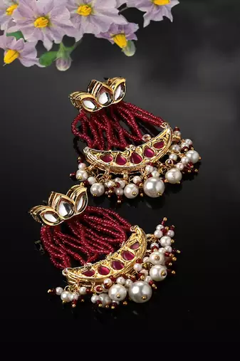 Camellia drop earring