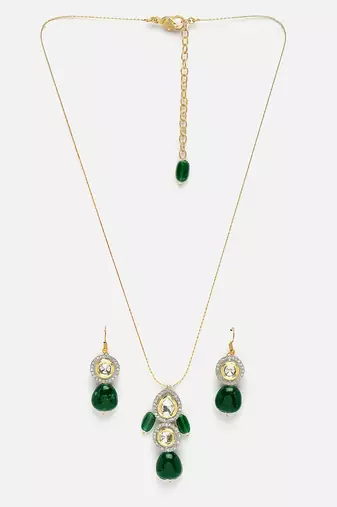 Pesto haar with earrings jewellery set