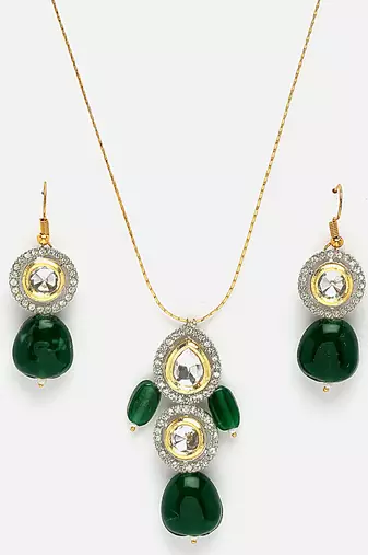 Pesto haar with earrings jewellery set