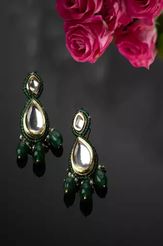 Verdant drop earring