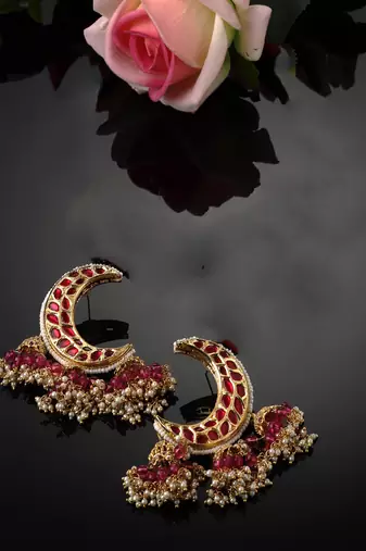Magnolia jhumka earring