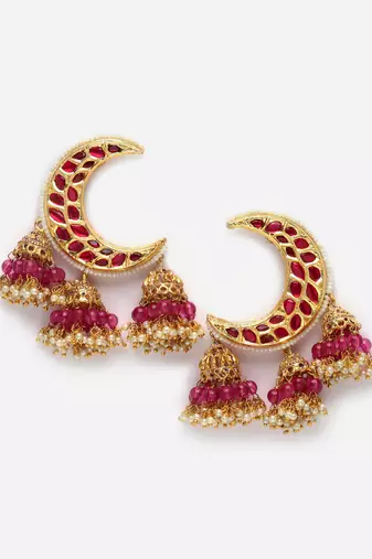 Magnolia jhumka earring