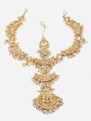 Zard roshni  matha patti hair jewellery 3