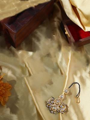 Oceanic sparkle maang tikka hair jewellery 2