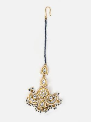 Oceanic sparkle maang tikka hair jewellery 3