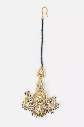 Oceanic sparkle maang tikka hair jewellery