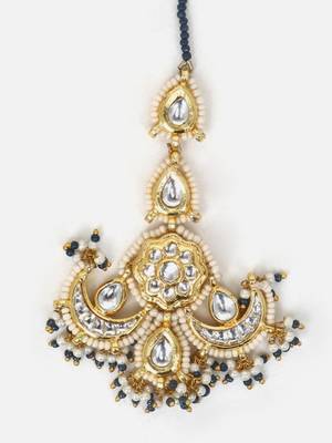 Oceanic sparkle maang tikka hair jewellery 4