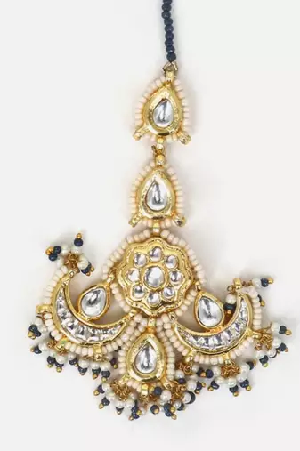 Oceanic sparkle maang tikka hair jewellery