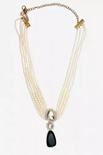 Spinach haar necklace