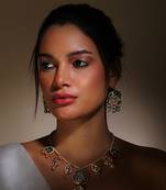 Azure gem haar necklace