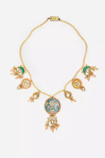 Azure gem haar necklace