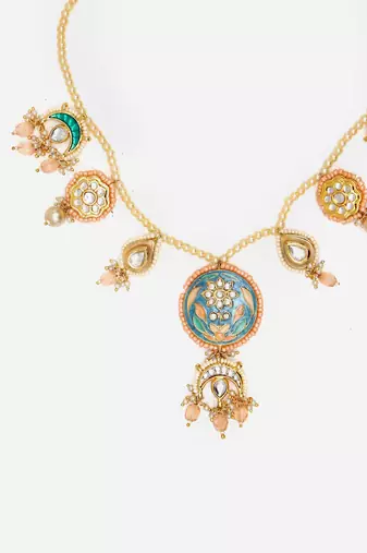 Azure gem haar necklace