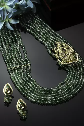 Honeysuckle necklace with earring jewellery set