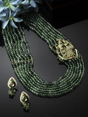 Honeysuckle necklace with earring jewellery set 3