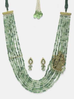 Honeysuckle necklace with earring jewellery set 4