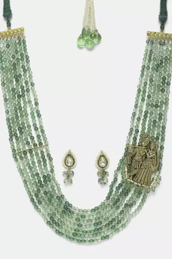 Honeysuckle necklace with earring jewellery set