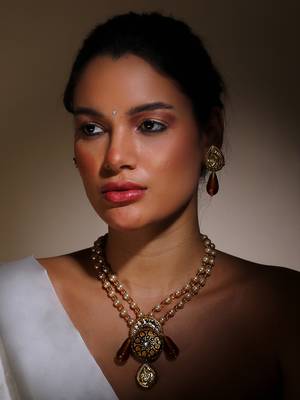 Cerulean cascade haar necklace 1