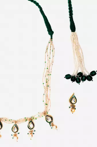 Chandan necklace with earring jewellery set
