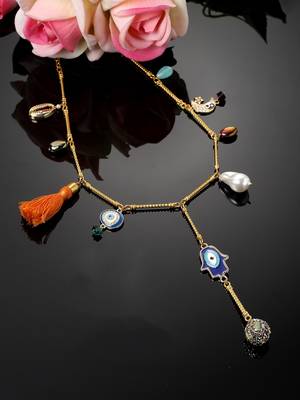 Flame haar necklace 2
