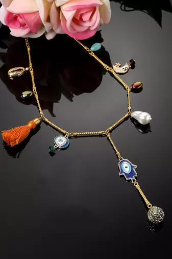 Flame haar necklace