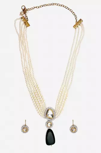 Verdant necklace with earring jewellery set
