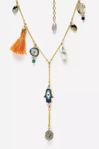 Flame haar necklace