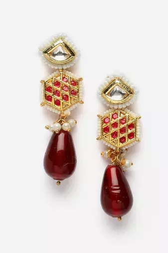 Merlot necklace with earring jewellery set