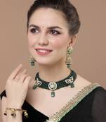 Seafoam necklace with earring jewellery set