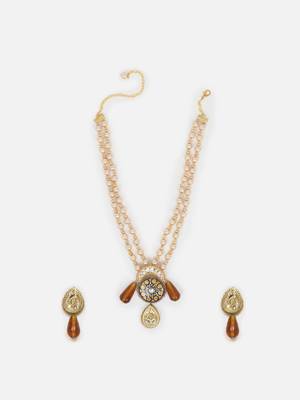 Turquoise tempest necklace with earring jewellery set 3
