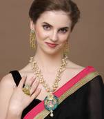 Periwinkle haar necklace