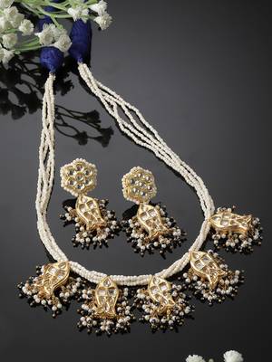 Spring necklace with earring jewellery set 2