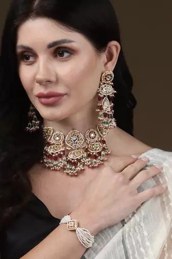Aasmani drop earring