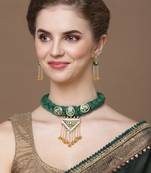 Thyme necklace with earring jewellery set