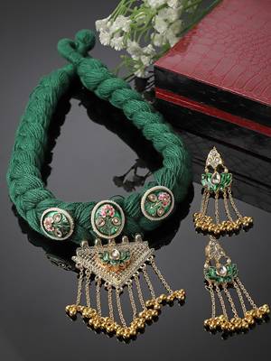 Thyme necklace with earring jewellery set 2