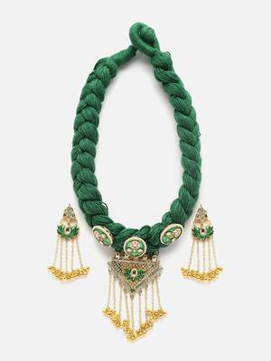 Thyme necklace with earring jewellery set 3
