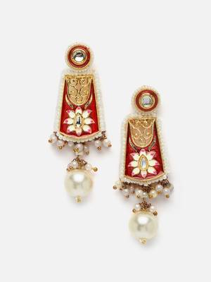 Aabi gulabi necklace with earring jewellery set 5