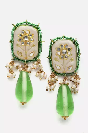 Bonsai drop earring