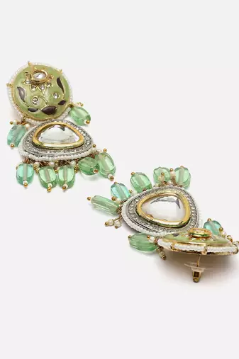 Broccoli drop earring