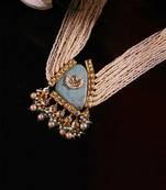 Turquoise haar necklace