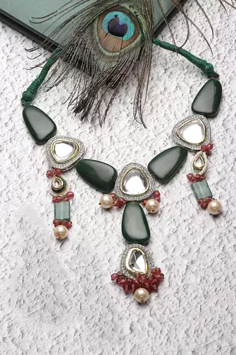 Jade haar necklace