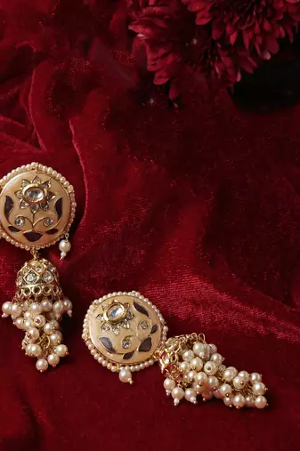 Iced jhumka earring