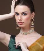 Claret jhumka earring