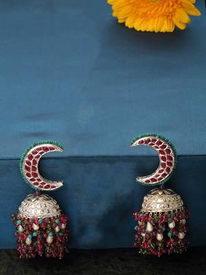 Gul-e-surkh jhumka earring 2