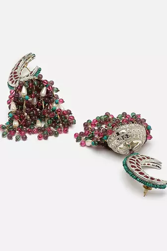 Gul-e-surkh jhumka earring