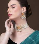 Vermilion drop earring