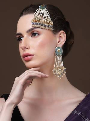 Neel jhumka drop earring 1