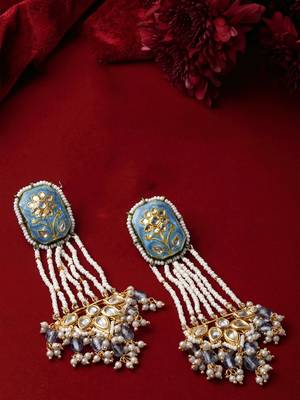 Neel jhumka drop earring 2